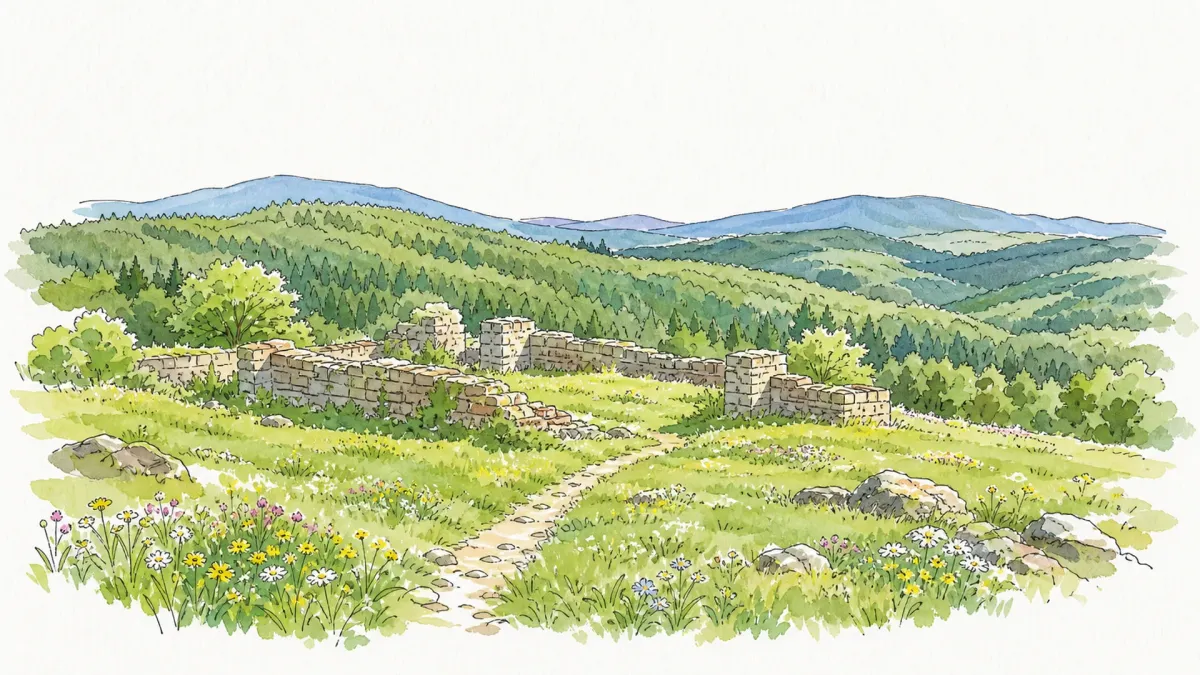 Watercolor of Aix-la-Fayette