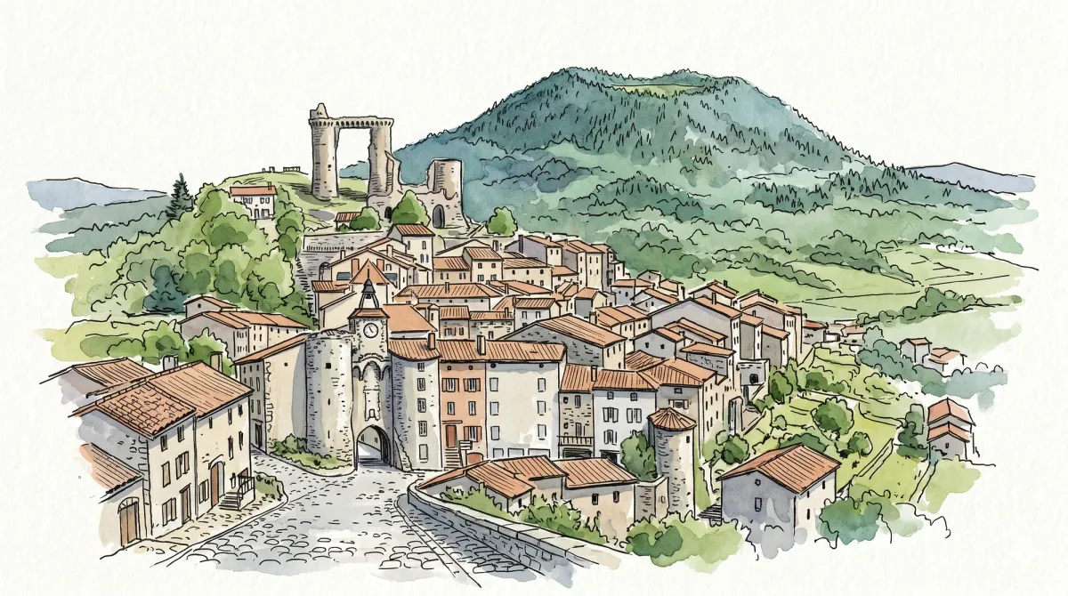 Watercolor of Allègre